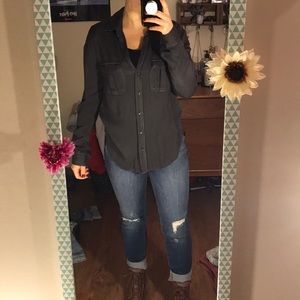 American eagle boyfriend fit shirt